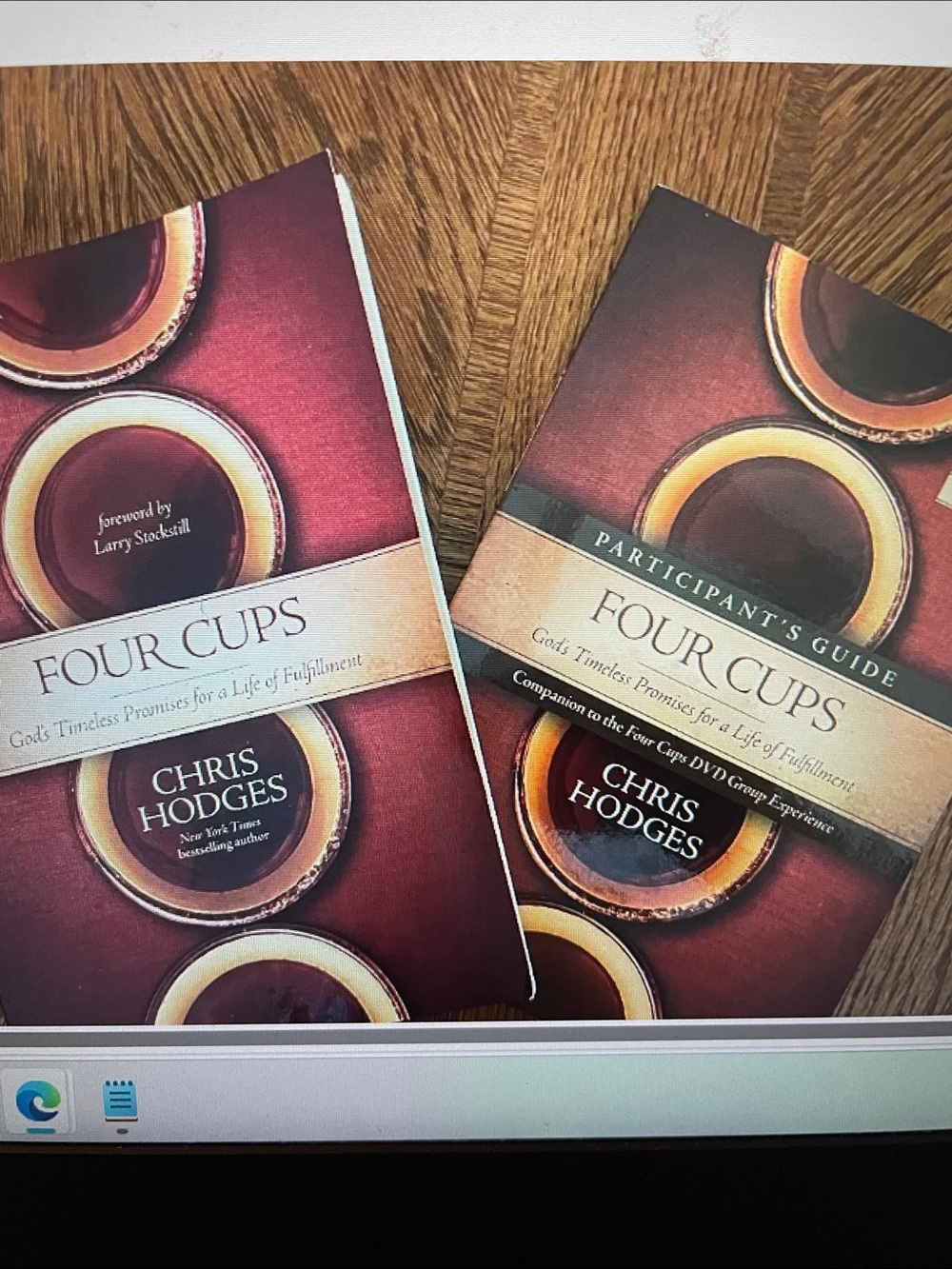 Four Cups by Chris Hodges book and Participant"s book